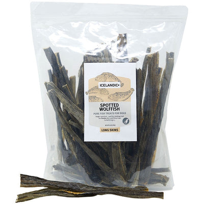 Icelandic+ Wolffish Skin Strips - Dense Omega-3, 16 oz