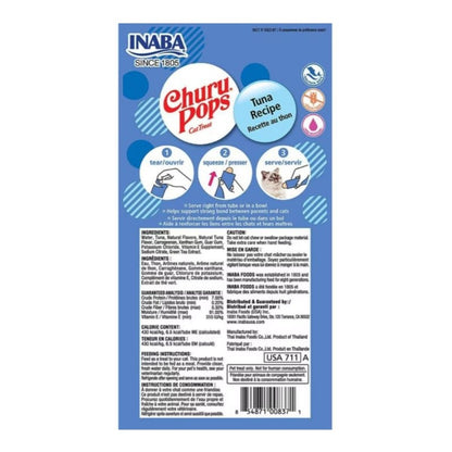 Inaba Cat Churu Pop Tuna 6Ct/ 2.16Oz - Pets Perfect