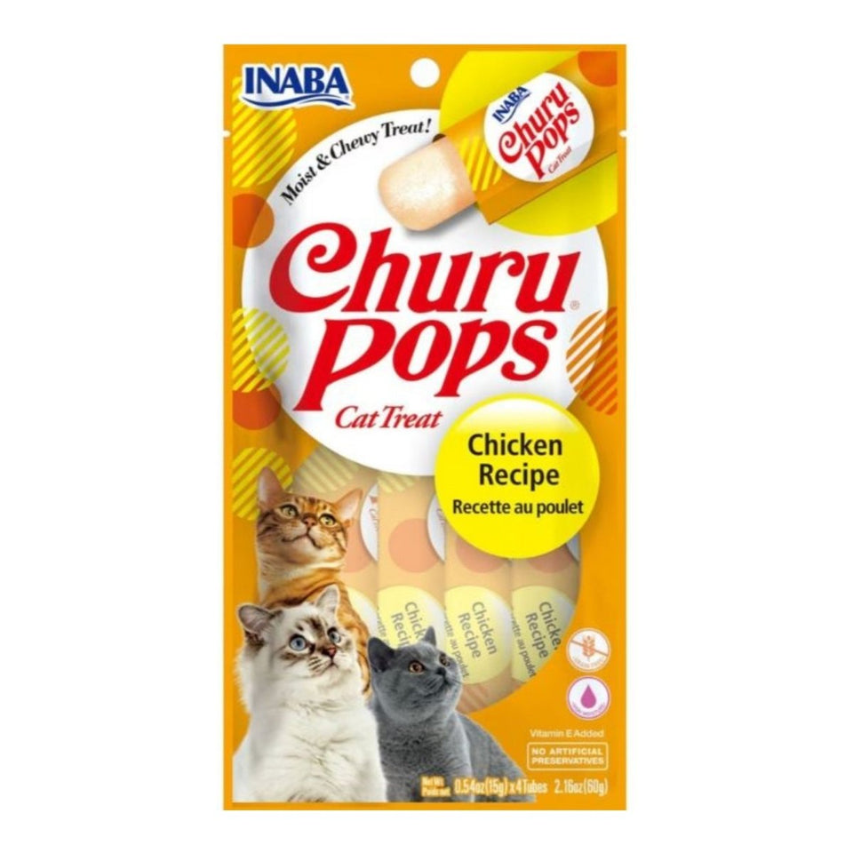 Inaba Churu Pop Chicken Lickable Cat Treats 6 ct/2.16 oz