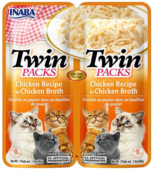 Inaba Cat Twin Pack Chicken in Chicken Broth 2.08oz. (6 Count) - Pets Perfect