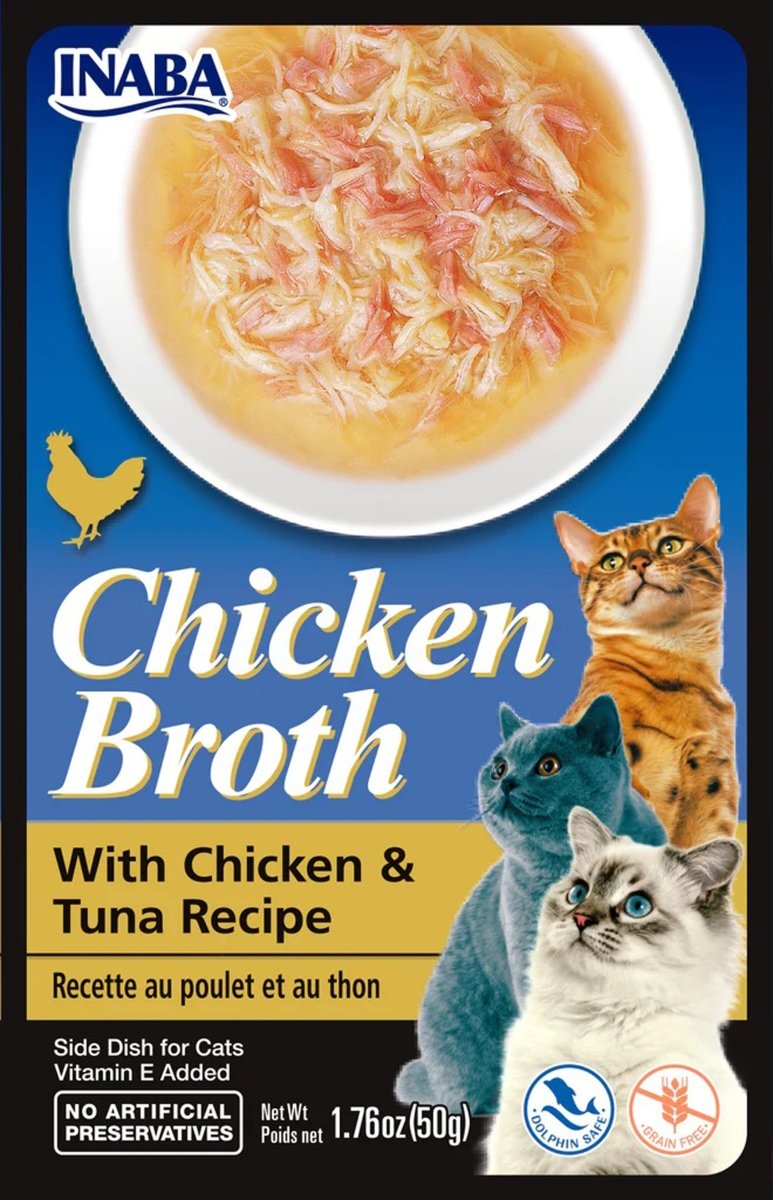 Inaba Cat Broth Chicken Tuna 1.76oz. (6 Count) - Pets Perfect