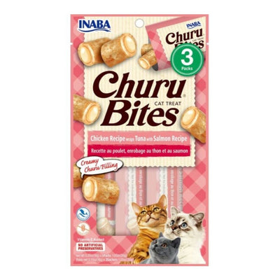 Inaba Churu Bites Cat Treats Tuna/Salmon .35 oz. 3 ct