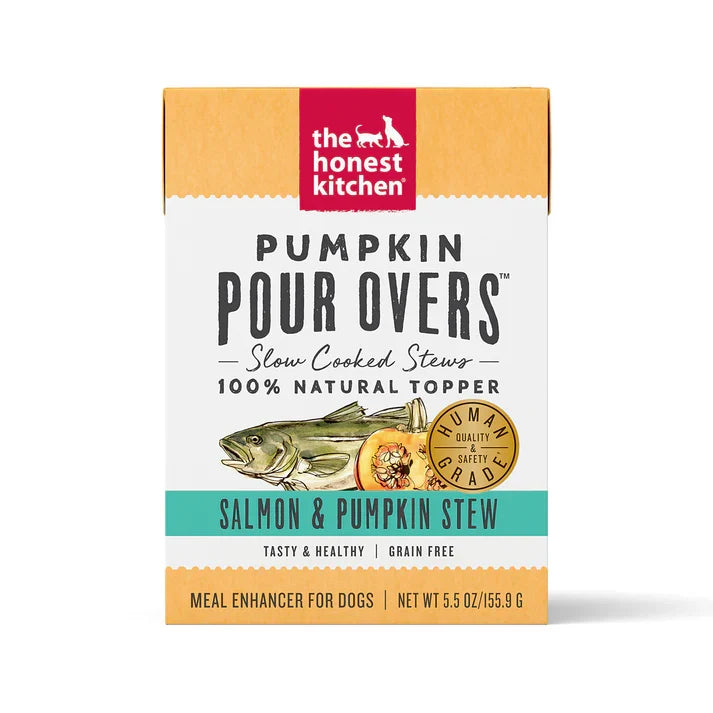 The Honest Kitchen Dog Pour Salmon Pumpkin 5.5 oz. 12 ct