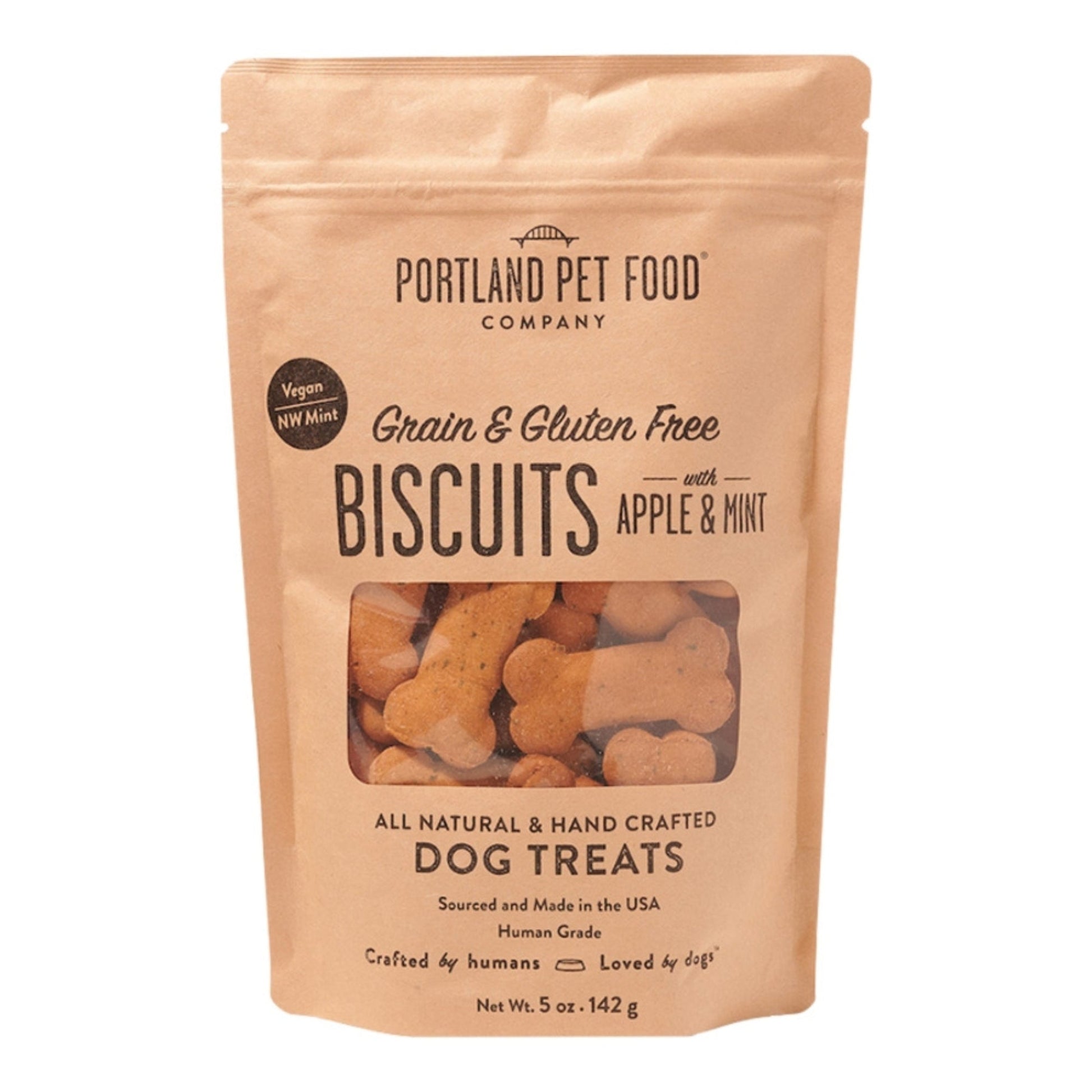 Portland Dog Grain-Free Gluten Free Apple & Mint Biscuits 5 oz