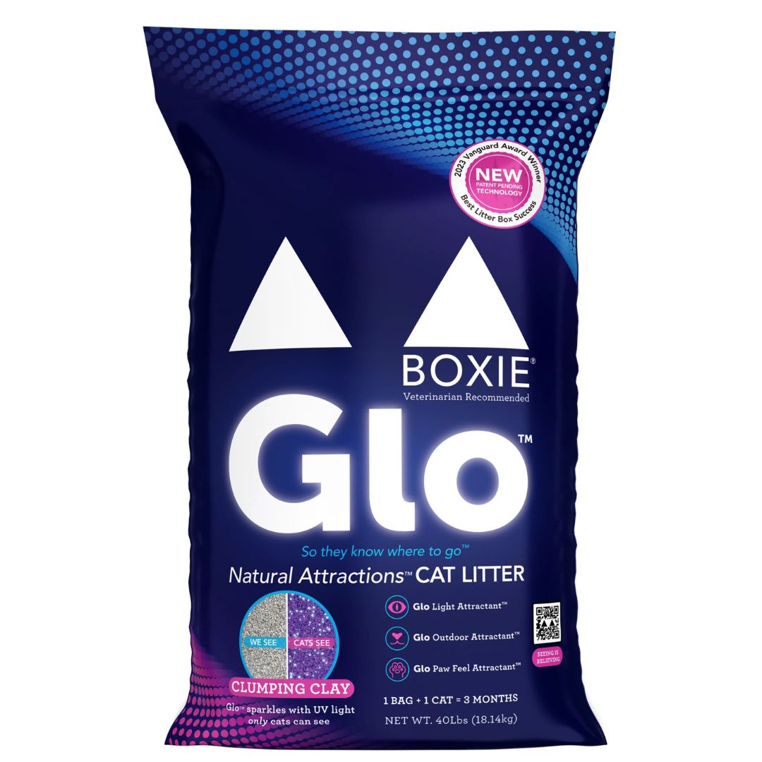 Boxiecat Cat Glo Clay Litter, 40 lb