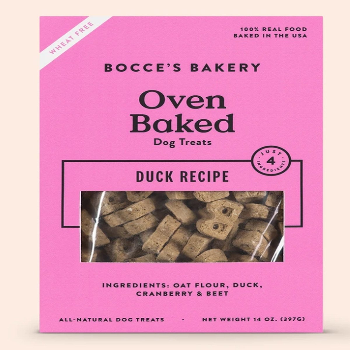 Bocce's Bakery Dog Just Duck Biscuits 14oz. - Pets Perfect