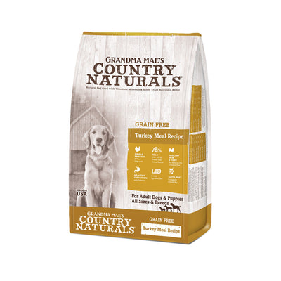 Grandma Mae's Country Naturals Grain-Free LargeI.D. Dry Dog Food Turkey 25 lb