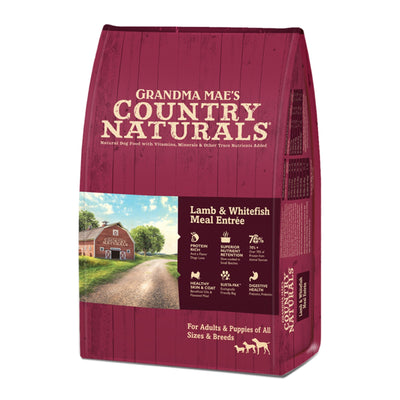 Grandma Mae's Country Naturals Dry Dog Food Lamb & Whitefish Meal, 4 lb