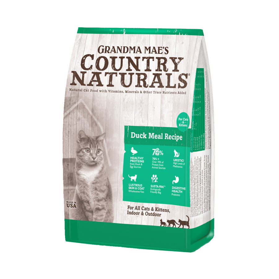 Grandma Mae's Country Naturals Dry Cat & Kitten Dry Cat Food Duck, 3 lb