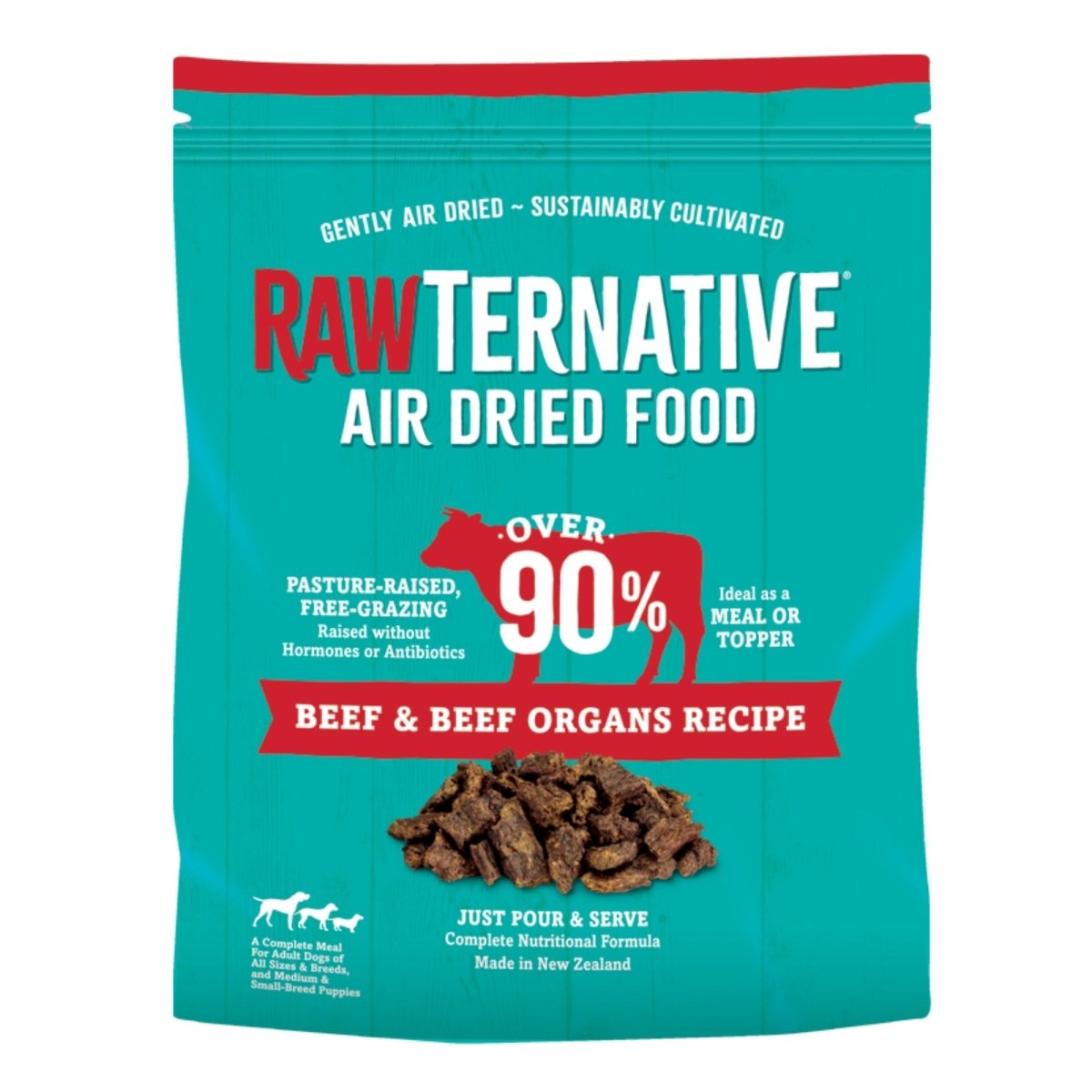 Grandma Mae's Country Naturals RawTernative Air Dried Dry Dog Food Beef & Beef Organs 1ea/5 oz - Pets Perfect