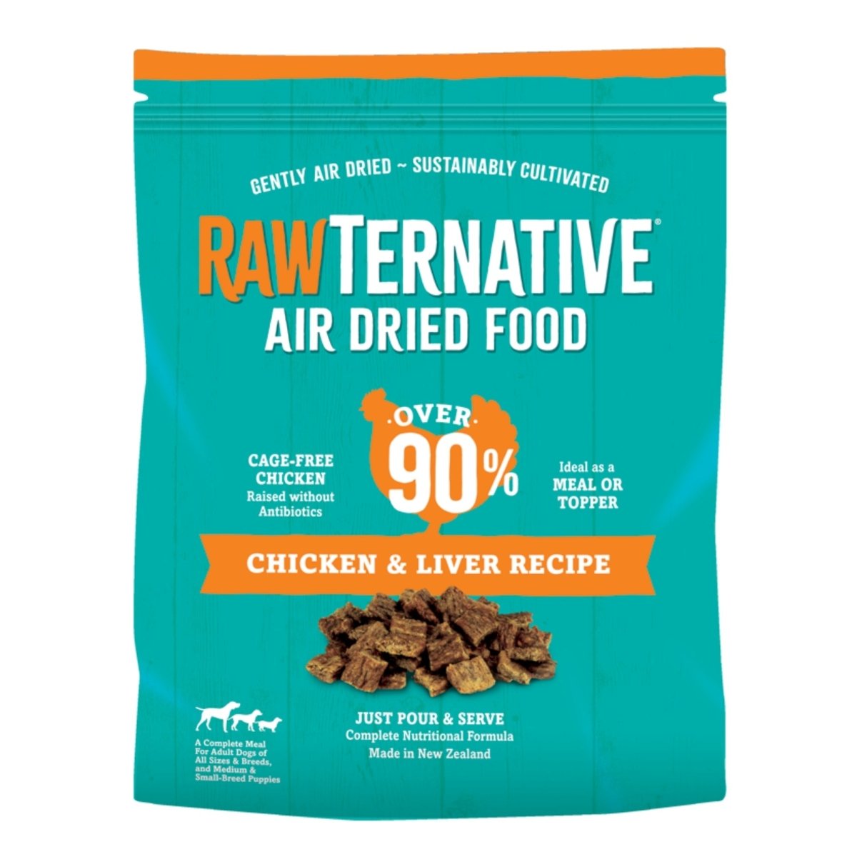 Grandma Mae's Country Naturals RawTernative Air Dried Dry Dog Food Chicken & Liver 1ea/1 lb - Pets Perfect