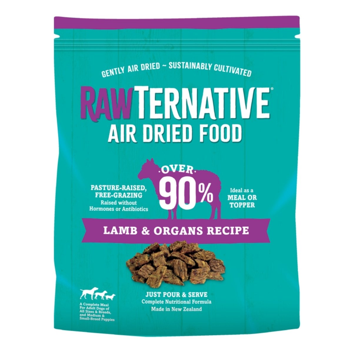 Grandma Mae's Country Naturals RawTernative Air Dried Dry Dog Food Lamb & Lamb Organs 1ea/3 lb - Pets Perfect