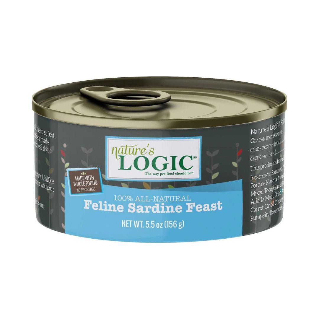 Natures Logic Cat Grain Free Sardine 5.5oz. (Case of 24) - Pets Perfect