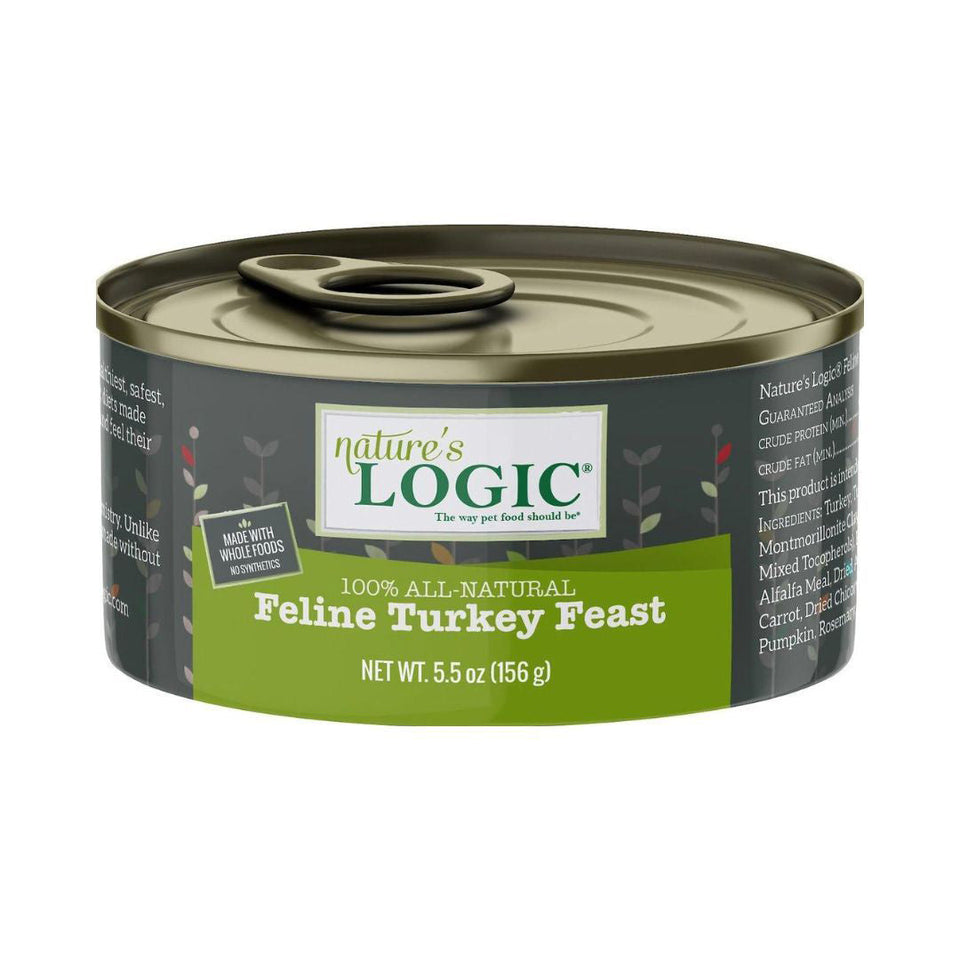 Nature's Logic Cat Grain-Free Turkey, 5.5 oz each, Case of 24