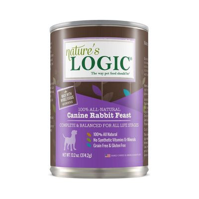 Nature's Logic Dog Rabbit 13.2 oz. 12 ct - Pets Perfect