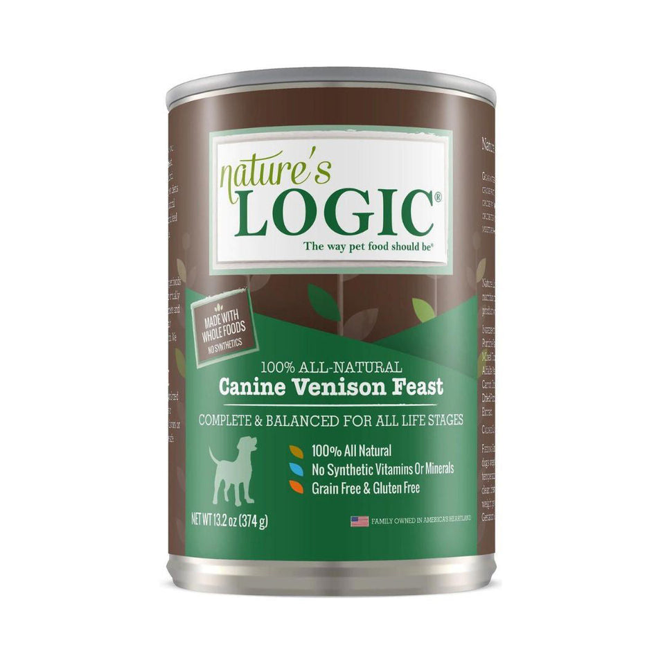 Natures Logic Dog Venison 13.2oz. (Case of 12)