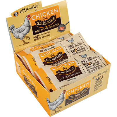 Etta Says! Sausage Link Dog Treats Chicken 12 ct, 1.25 oz