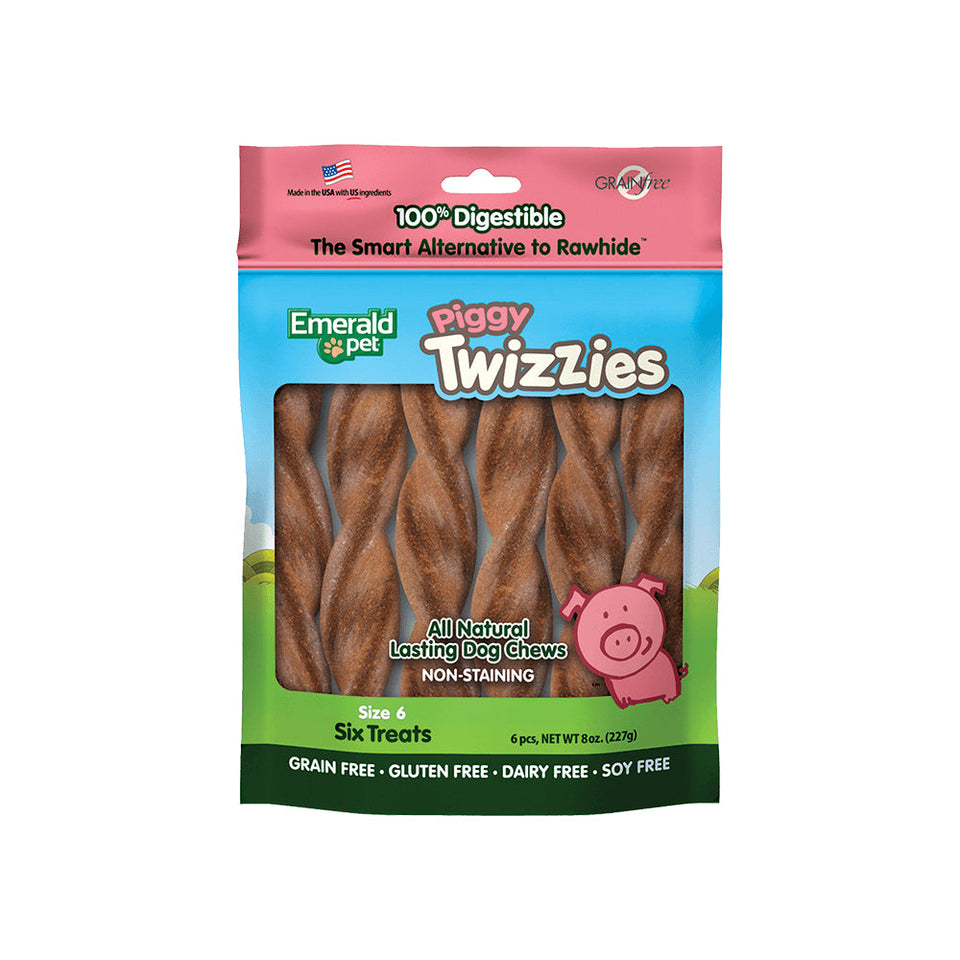 Emerald Pet Piggy Twizzies 6 Pack 8oz. Default Title