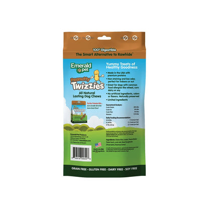 Emerald Pet Peanutty Twizzies Dog Treat Peanut Butter 1ea/9 in, 6 pk, 12 oz - Pets Perfect