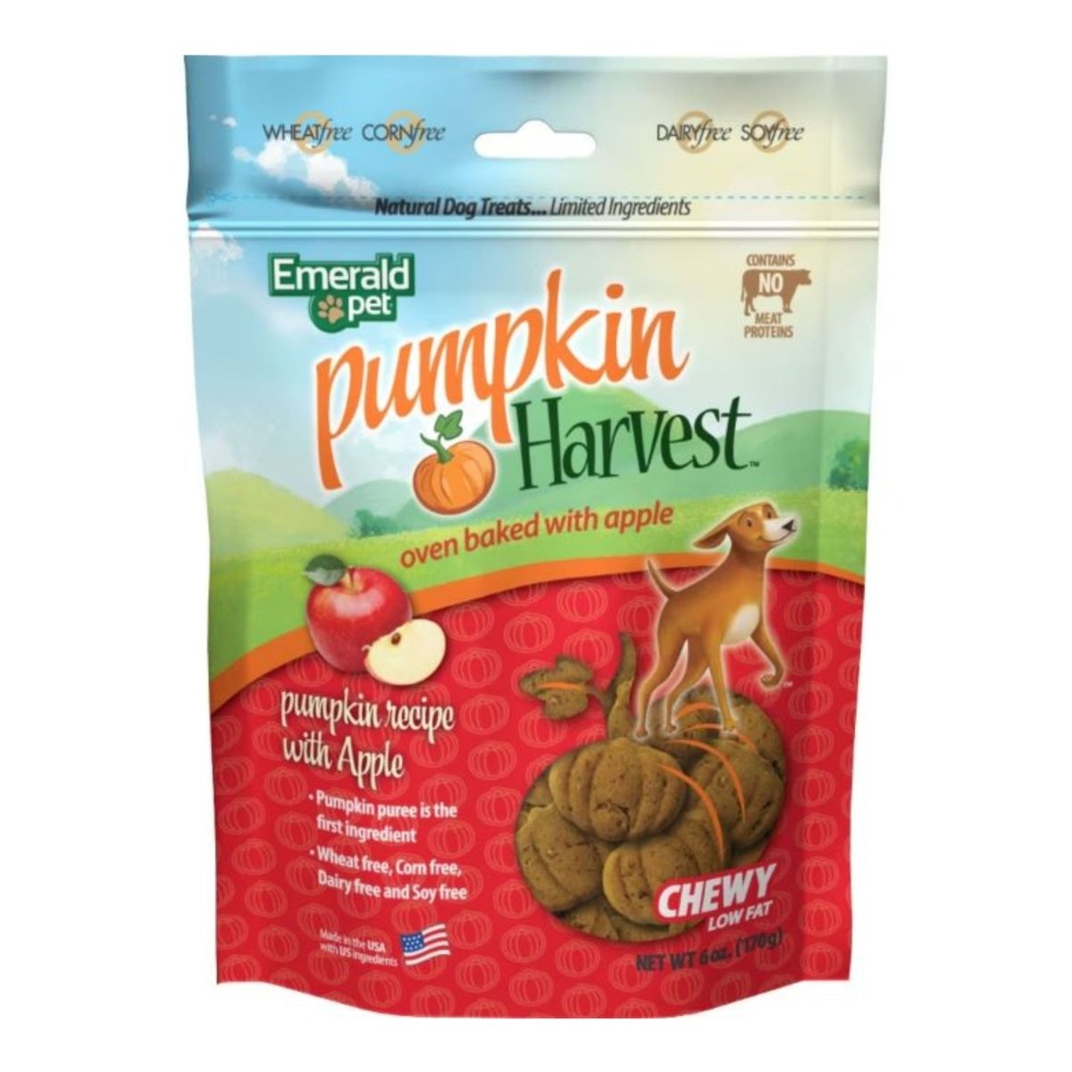 Emerald Pet Pumpkin Harvest Chewy Dog Treats Pumpkin/Apple - Pets Perfect