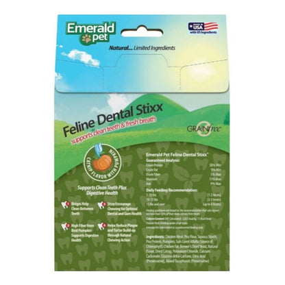 Emerald Pet Feline Dental Stixx Cat Treats Catnip 3.6oz - Pets Perfect