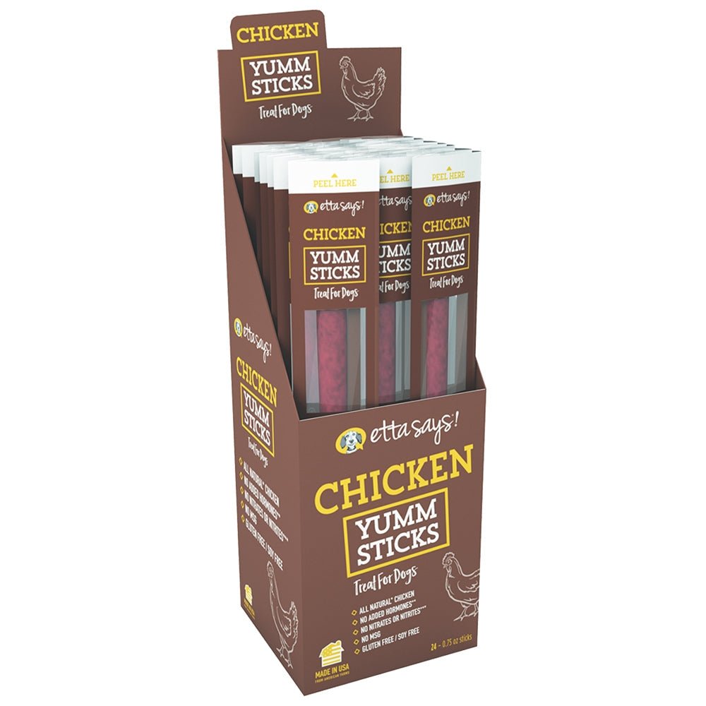 Etta Says! Chicken Yumm Sticks Dog Treats 24 ct - Pets Perfect