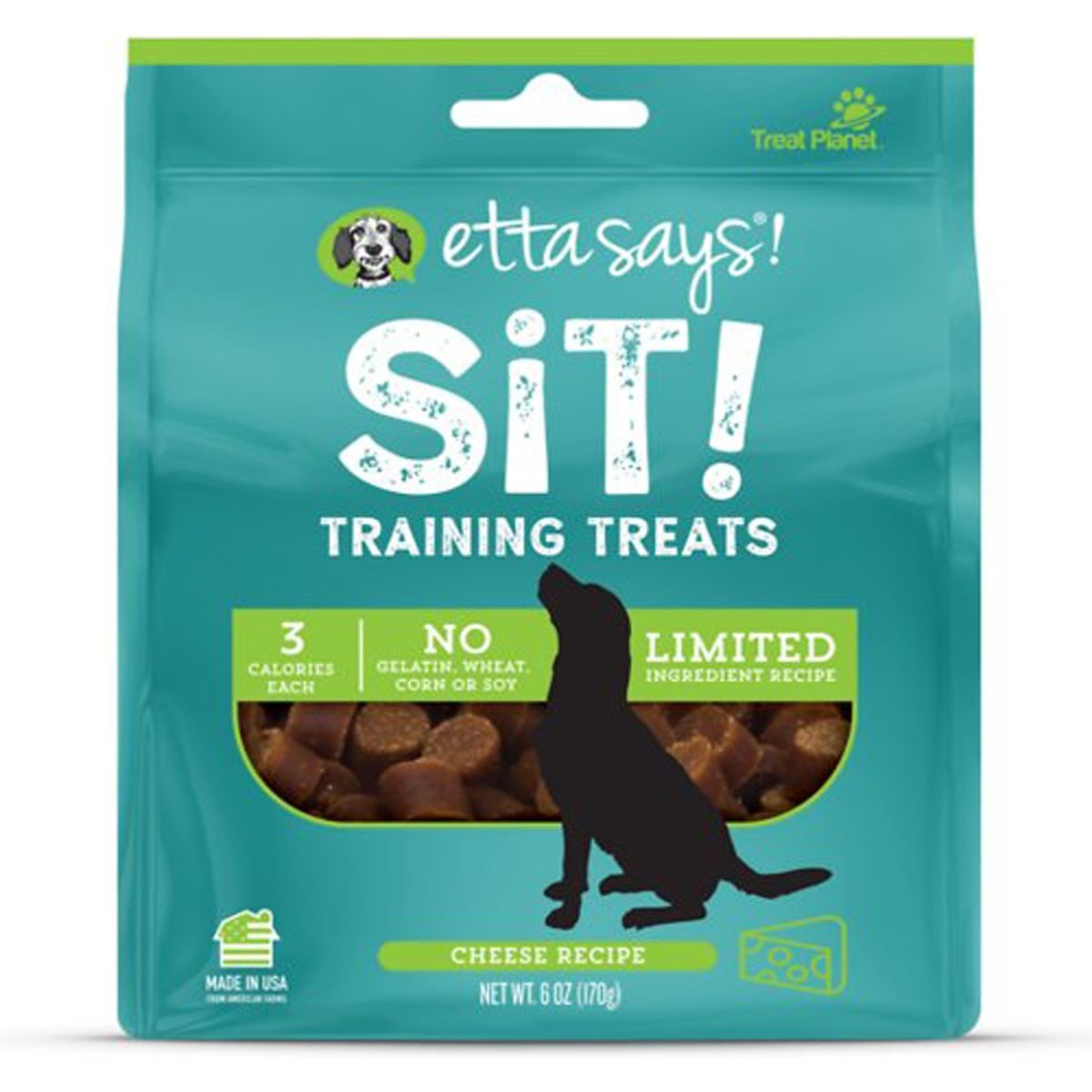 Etta Says! Sit! Training Treats Cheese 1ea/6 oz - Pets Perfect