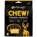 Etta Says! Premium Venison Rawhide – Grain - Free Crunchy Chew | 4.5 oz Bag - Pets Perfect