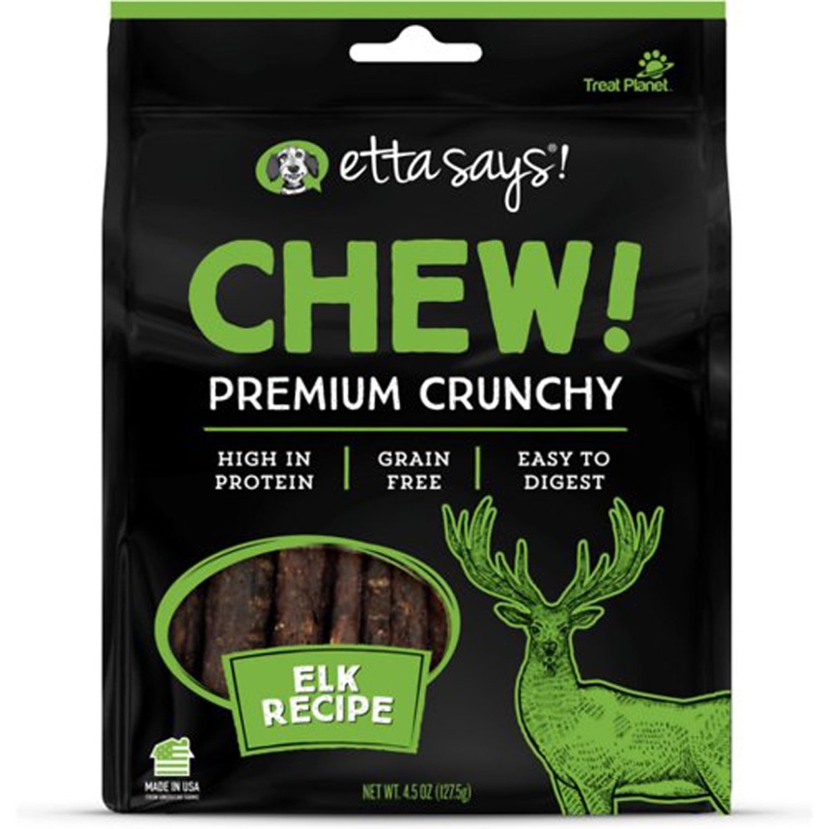 Etta Says! Premium elk rawhide chew – Natural dog treat | 4.5 oz - Pets Perfect