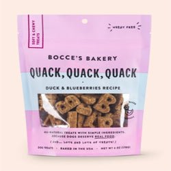Bocces Bakery Dog Soft And Chewy Quack Quack 6oz - Pets Perfect