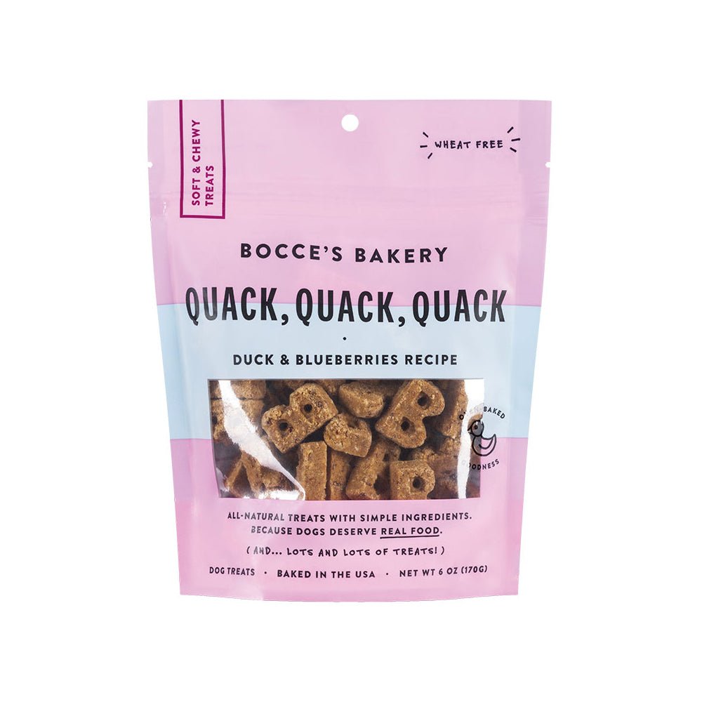 Bocces Bakery Dog Soft And Chewy Quack Quack 6oz - Pets Perfect