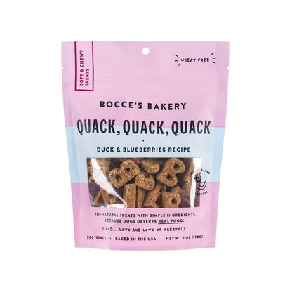 Bocces Bakery Dog Soft And Chewy Quack Quack 6oz - Pets Perfect