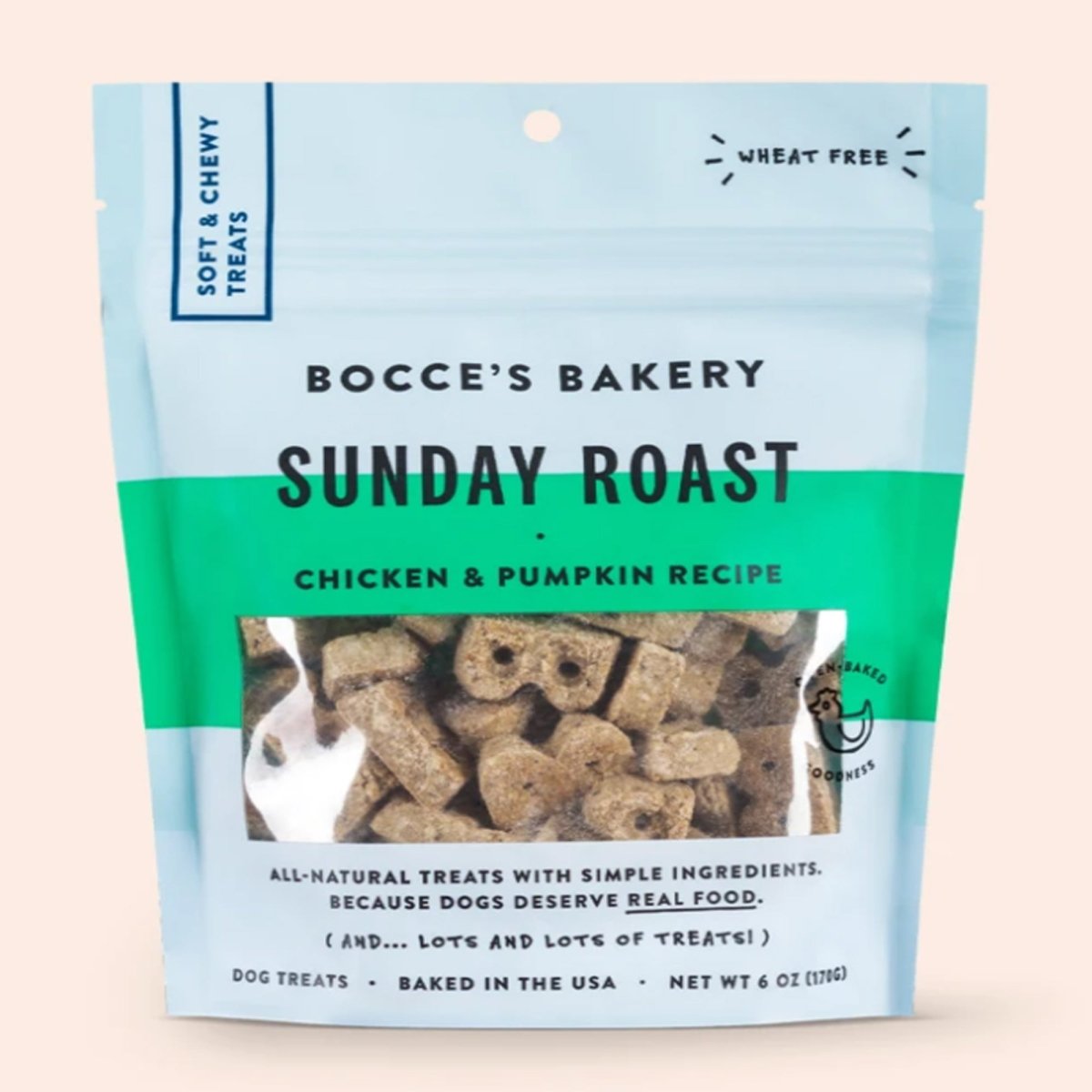 Bocces Bakery Dog Soft And Chewy Sunday Roast 6oz - Pets Perfect