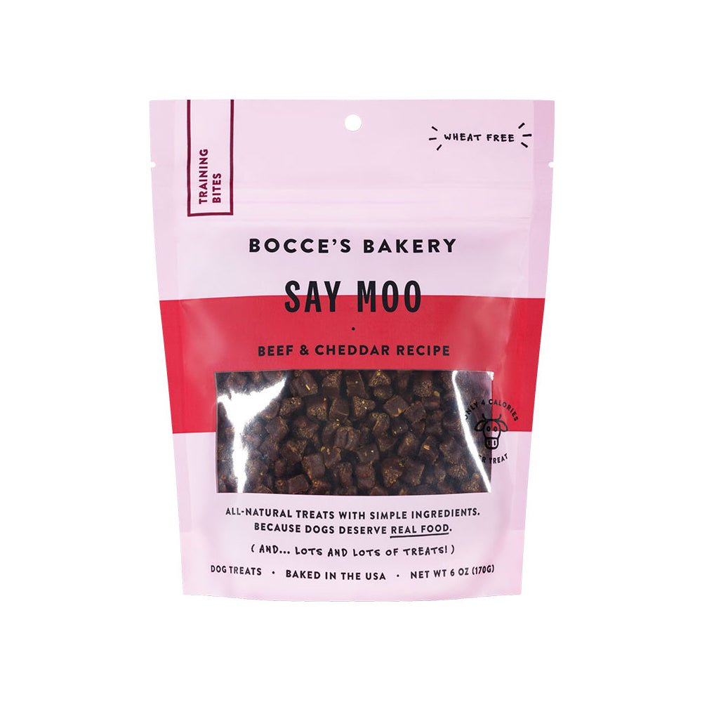 Bocces Bakery Dog Training Say Moooo 6oz - Pets Perfect