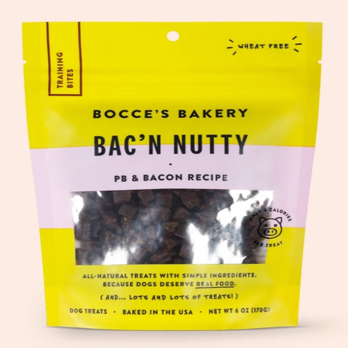 Bocces Bakery Dog Training Bacon Nutty 6oz - Pets Perfect