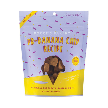 Bocces Dog Soft Chew Peanut Butter Banana Chip 6oz - Pets Perfect