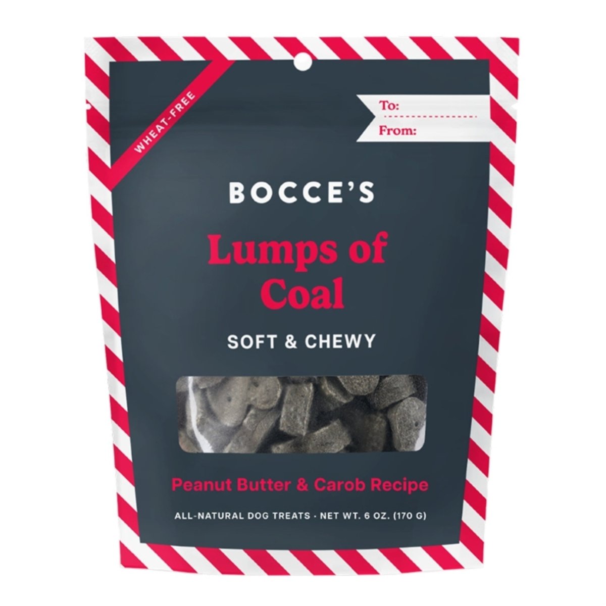 Bocce's Bakery Lump of Coal Dog Treats 6oz - Pets Perfect
