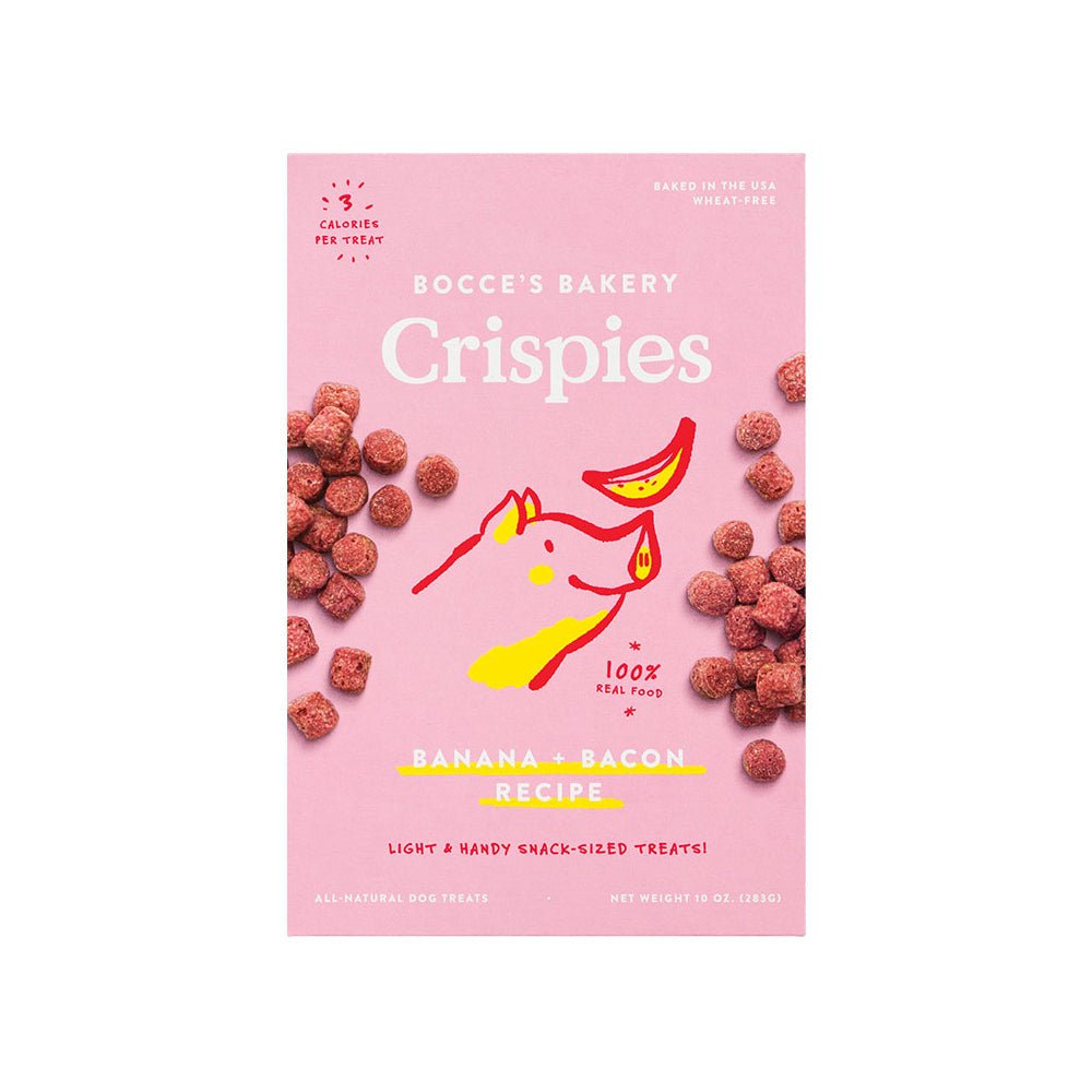 Bocce's Bakery Crispies Bacon and Banana Dog Treats 10oz - Pets Perfect