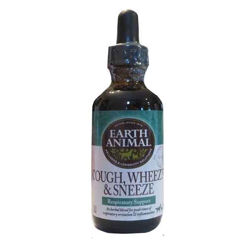 Earth Animal Cough And Wheeze Dog Supplement 2 oz