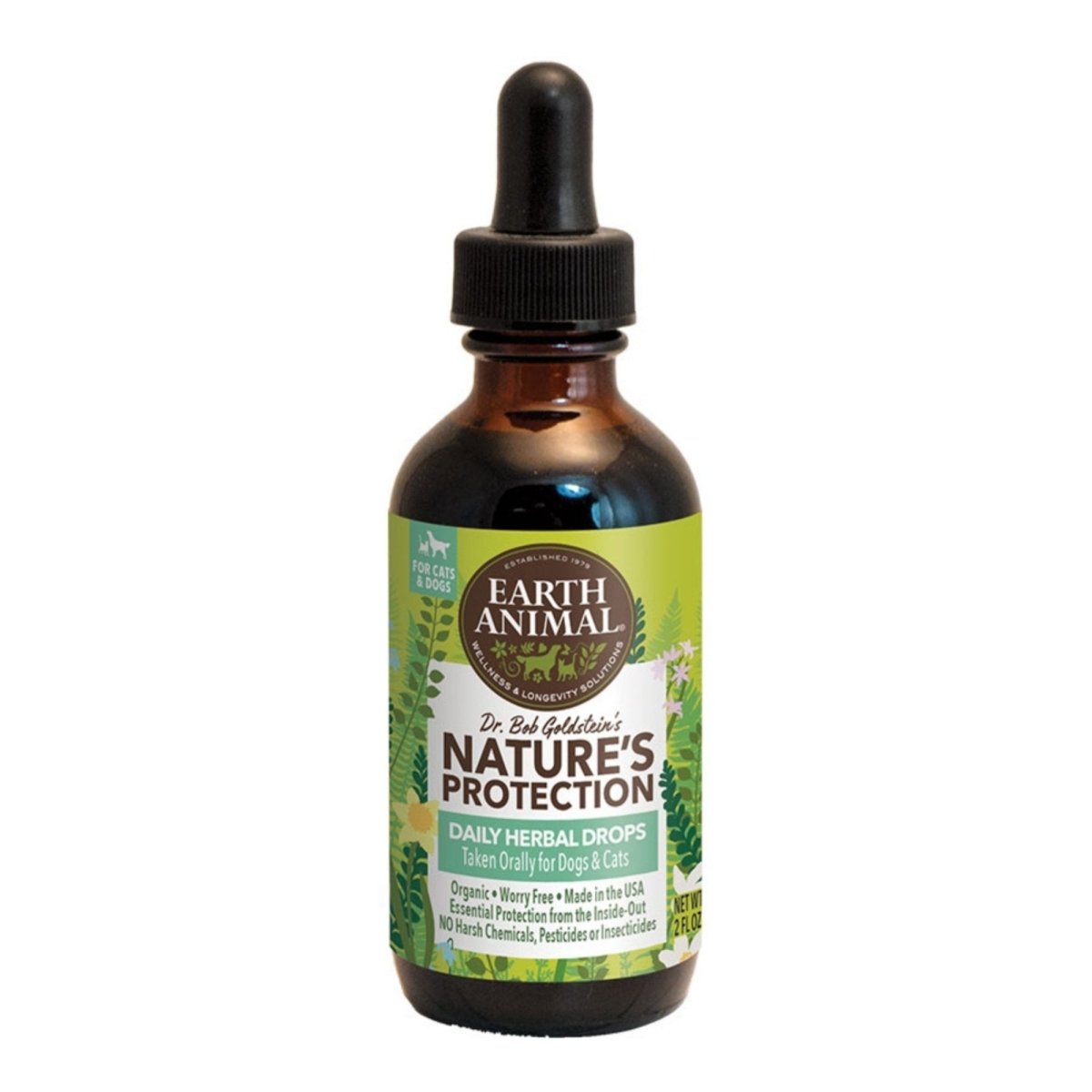 Earth Animal Flea And Tick Program Herbal Drops For Dogs 2oz. - Pets Perfect