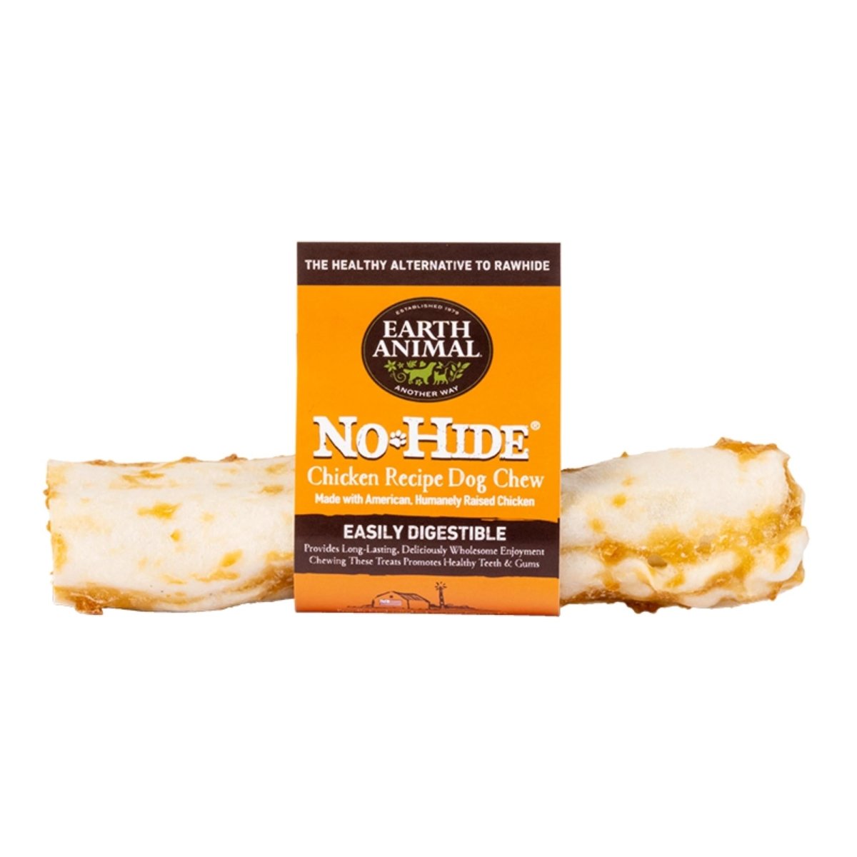 Earth Animal No - Hide – Rawhide - Free Chicken Chew 7" | Case of 24 - Pets Perfect