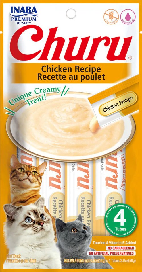 Inaba Cat Churu Puree Chicken 0 .52Oz/6Ct - Pets Perfect