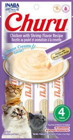 Inaba Cat Churu Puree Chicken Shrimp 0.52Oz/6Ct - Pets Perfect