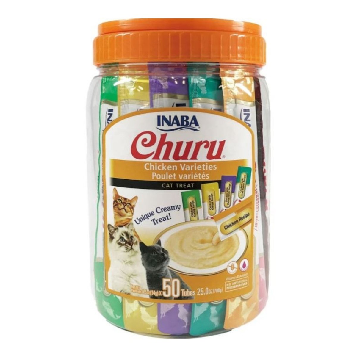 Inaba Cat Churu Chicken 50Ct Jar - Pets Perfect