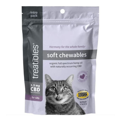 Treatibles Hemp Soft Chewables For Cats Chicken 20 ct