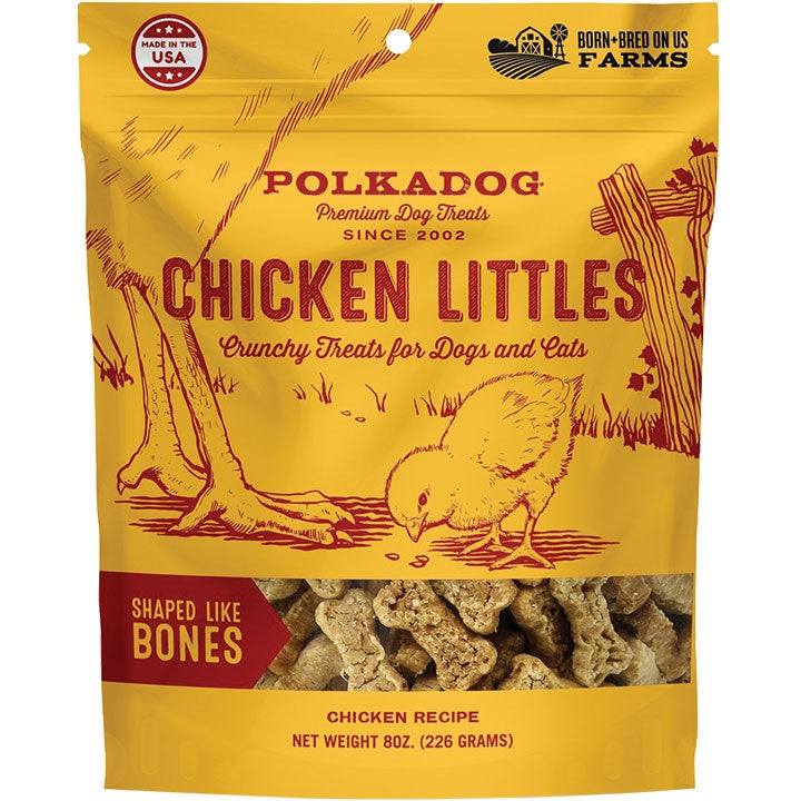 Polka Dog Bakery Dog Chicken Little Bones 8 oz