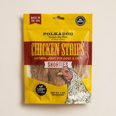 Polka Dog Bakery Polkadog Chicken Strips Jerky Shorties Dog And Cat Dog Treats 3 oz