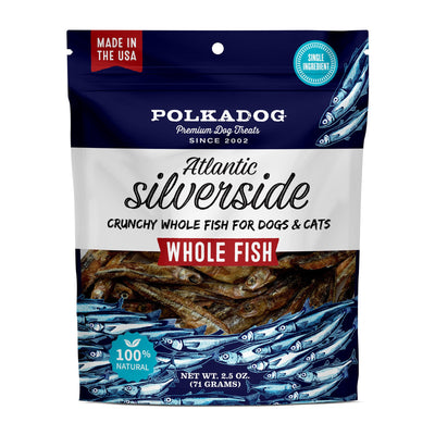 Polka Dog Atlantic Silverside Fish Dog Treats