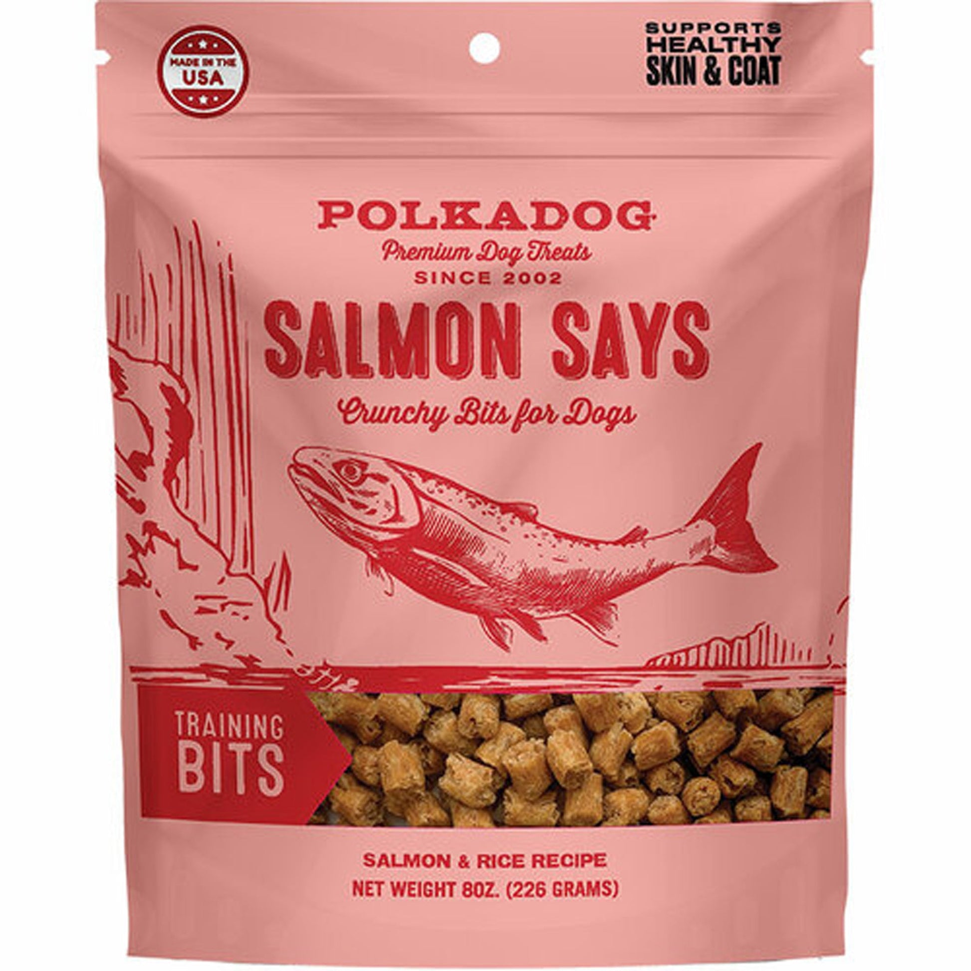 Polka Dog - Salmon Says Training Bits - 8 oz