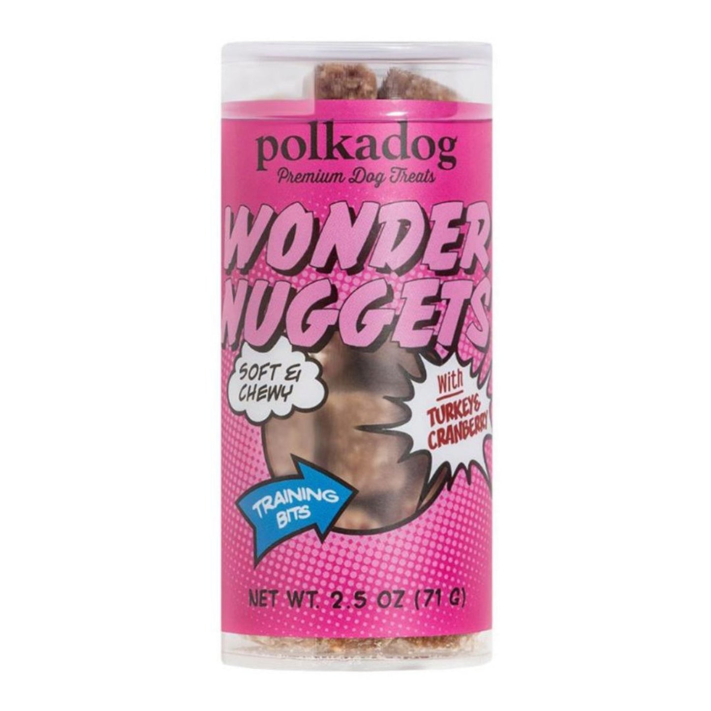 Polka Dog Wonder Nuggets Turkey Cranberry Mini, 2.5 oz